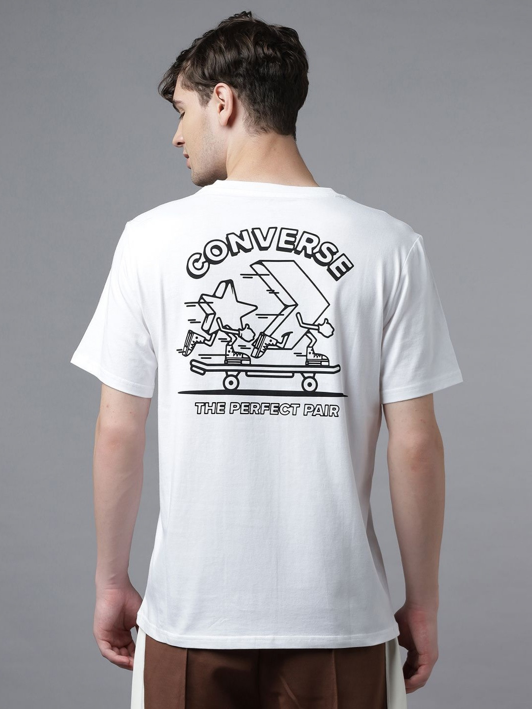 Converse Men Skateboarding Star Chevron Print T-Shirt