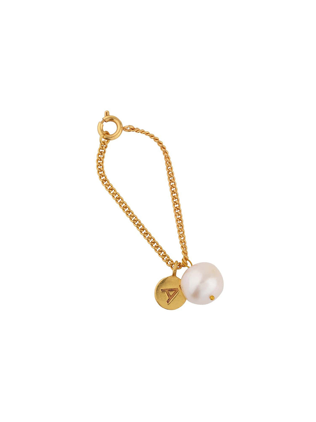 Anaash Gold-Plated Pearls Beaded Watch Charm Bracelet