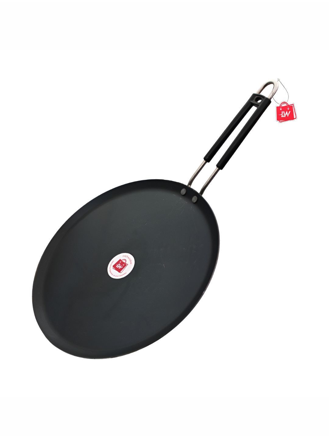 LAZYwindow Black Dishwasher & Microwave Safe Nonstick Flat Tawa