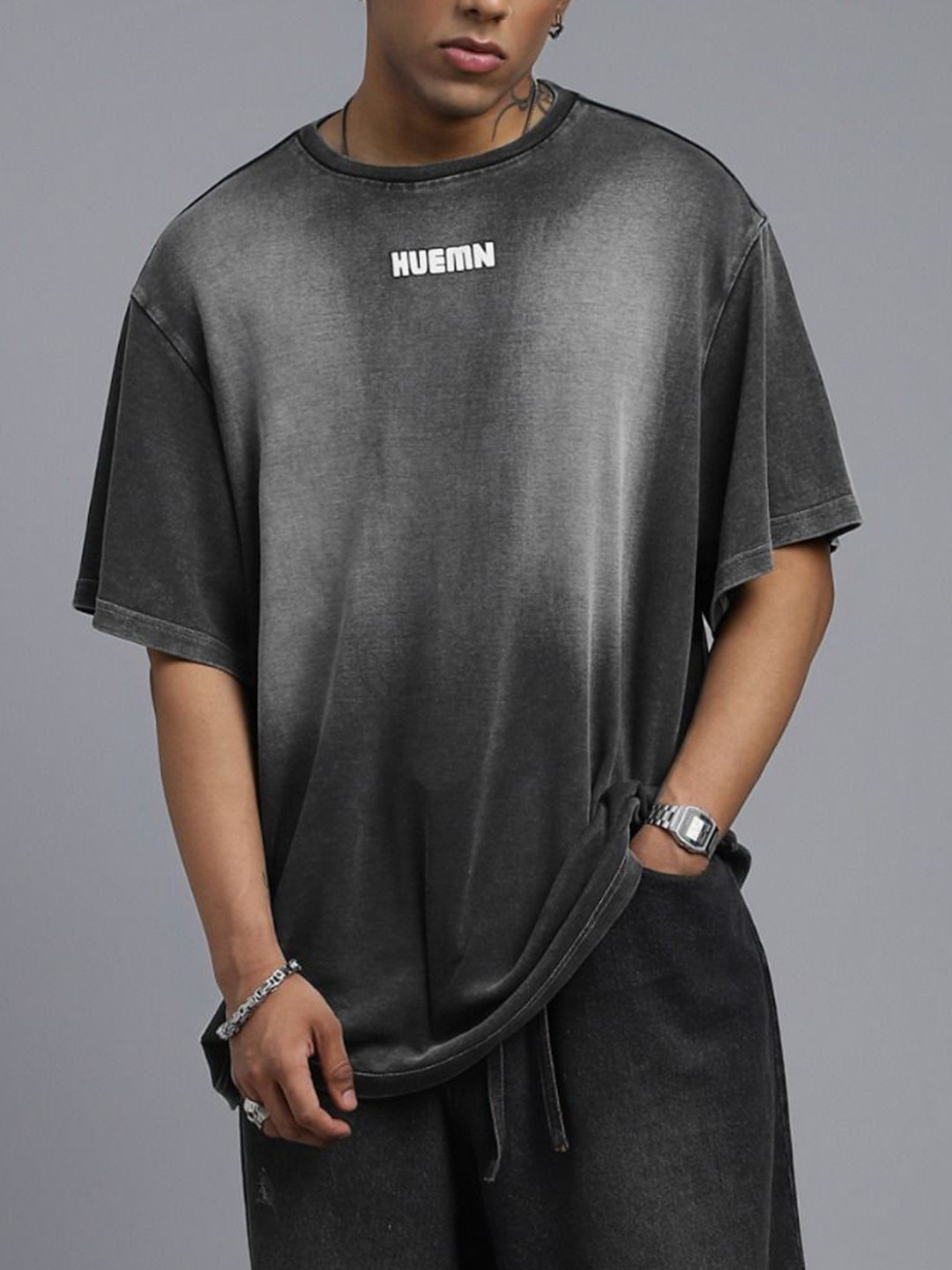 HUEMN SuperDenim Washed T-shirt