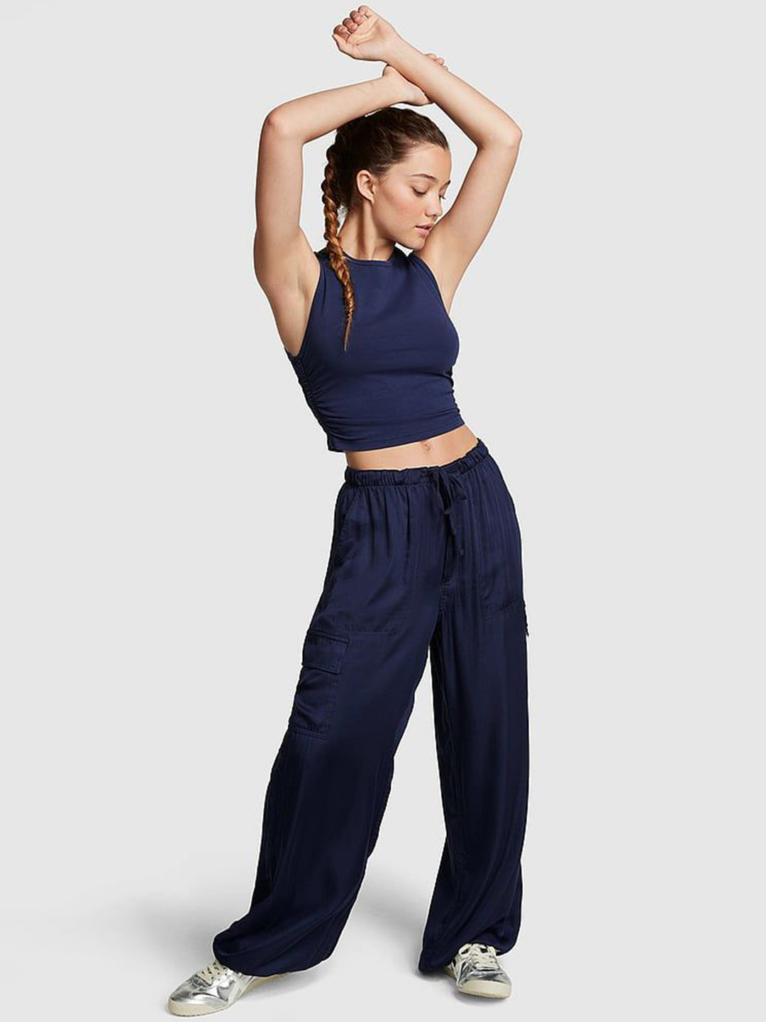 Victoria's Secret PINK Women Parachute Cargo Trousers