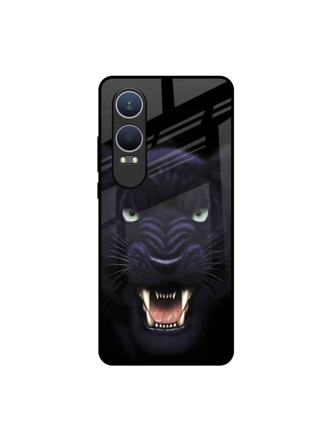QRIOH Angry Black Leopard OnePlus Nord CE4 Lite 5G Impact Resistant Back Case