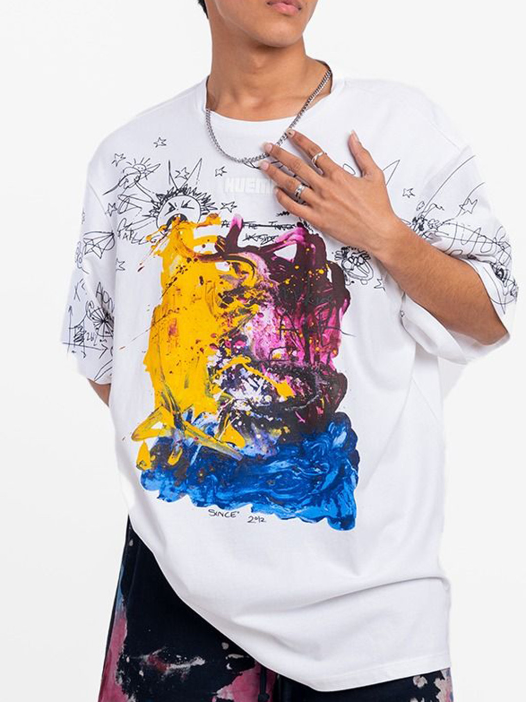 HUEMN Puke Paint T-Shirt