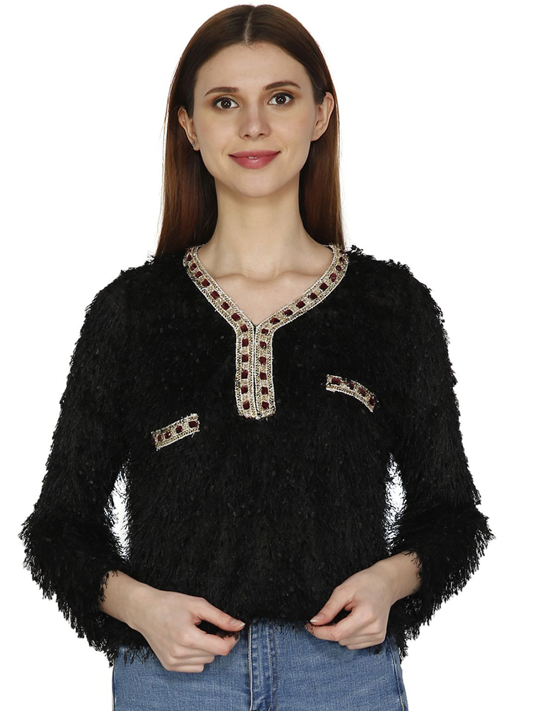 HAUTEMODA Women Self DesignTop