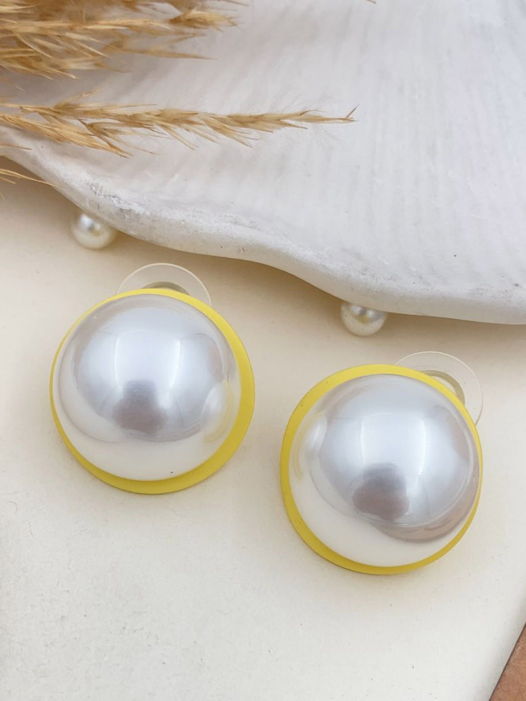 Rare Bello Silver-Plated American Diamond Studded Floral Shaped Studs