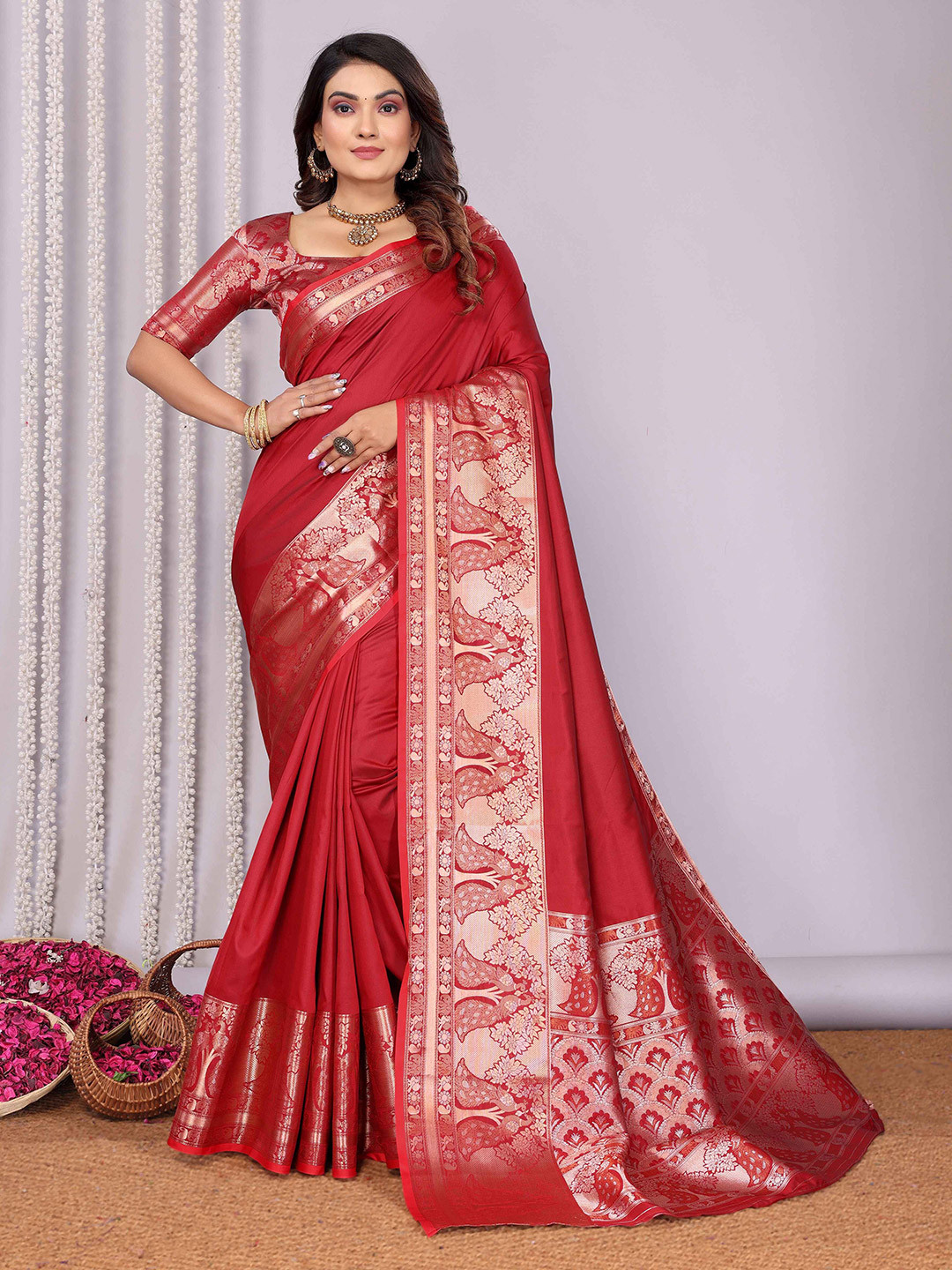 RAJ DHARMA SILK Zari  Saree