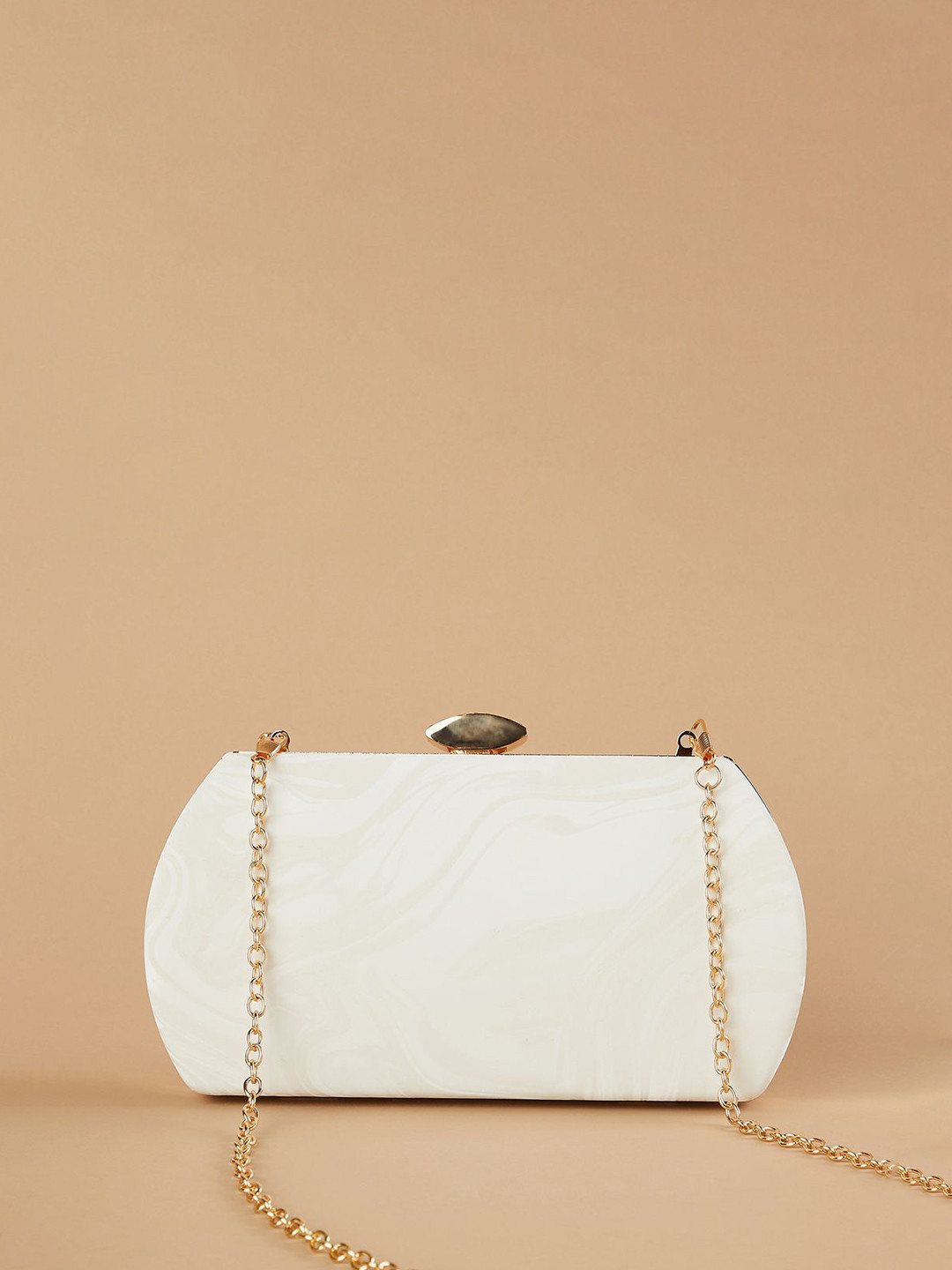 CODE by Lifestyle Abstract Printed Structured Handheld Bag With Detachable Sling Strap