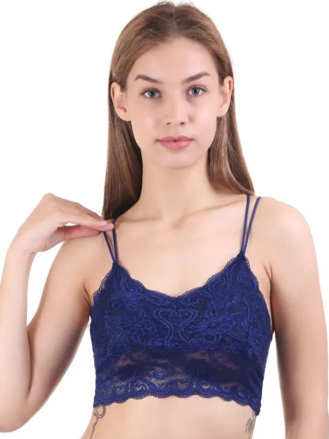 VS Beauti Women Floral Full Coverage Lightly Padded Bralette Bra