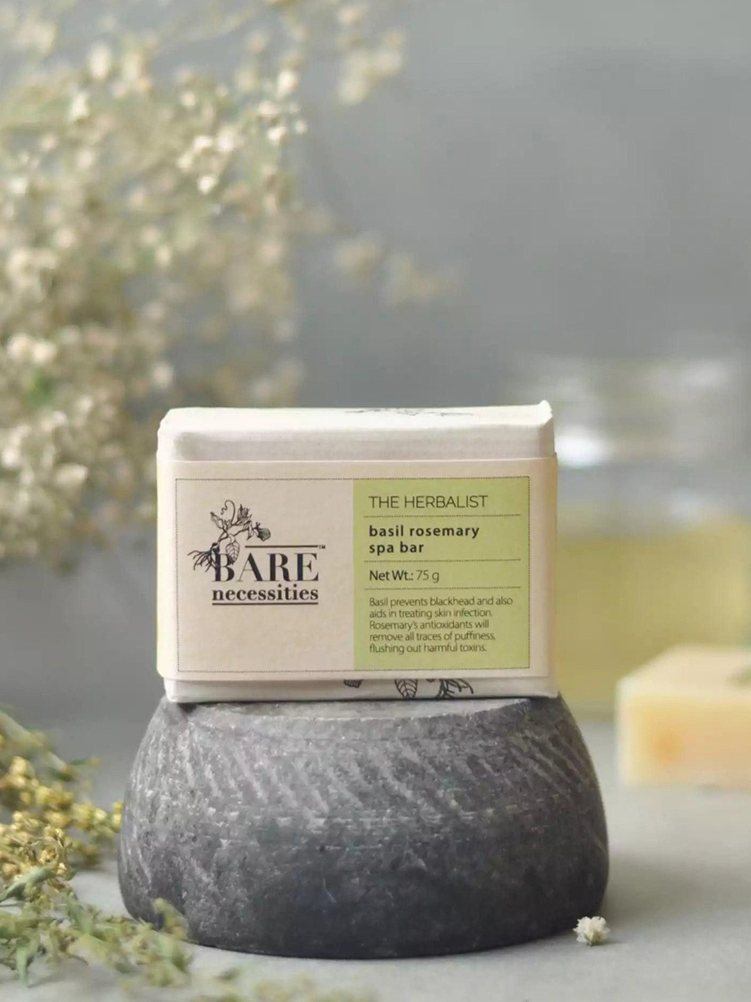 Bare Necessities The Herbalist Basil Rosemary Spa Bar - 75 g