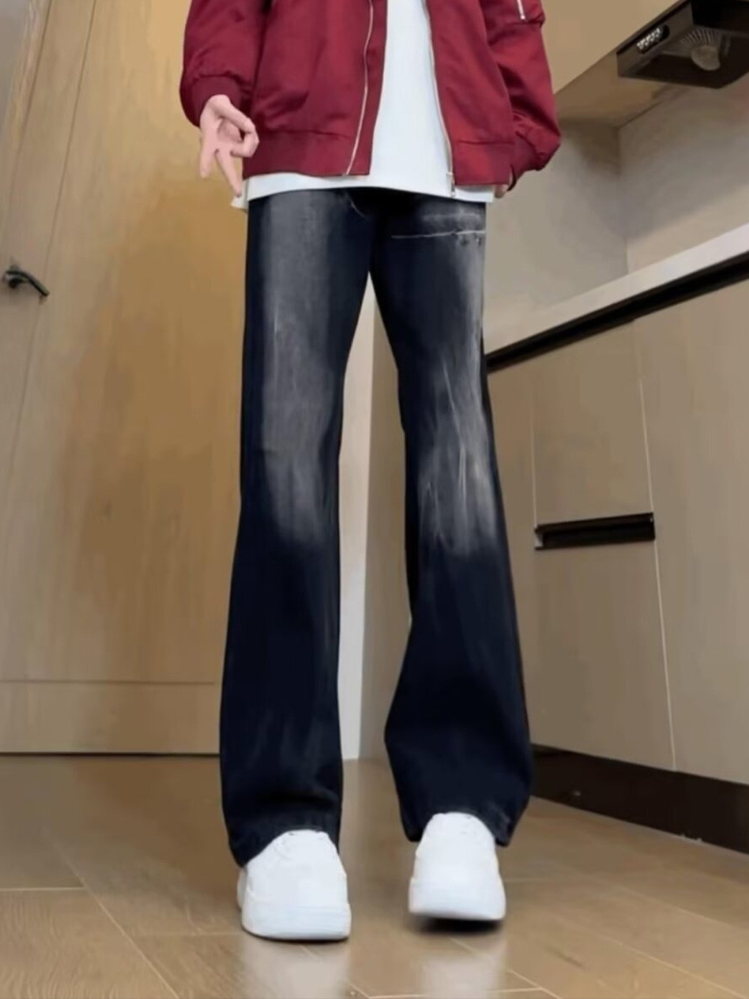 StyleCast Men Flared Wide Leg Trousers