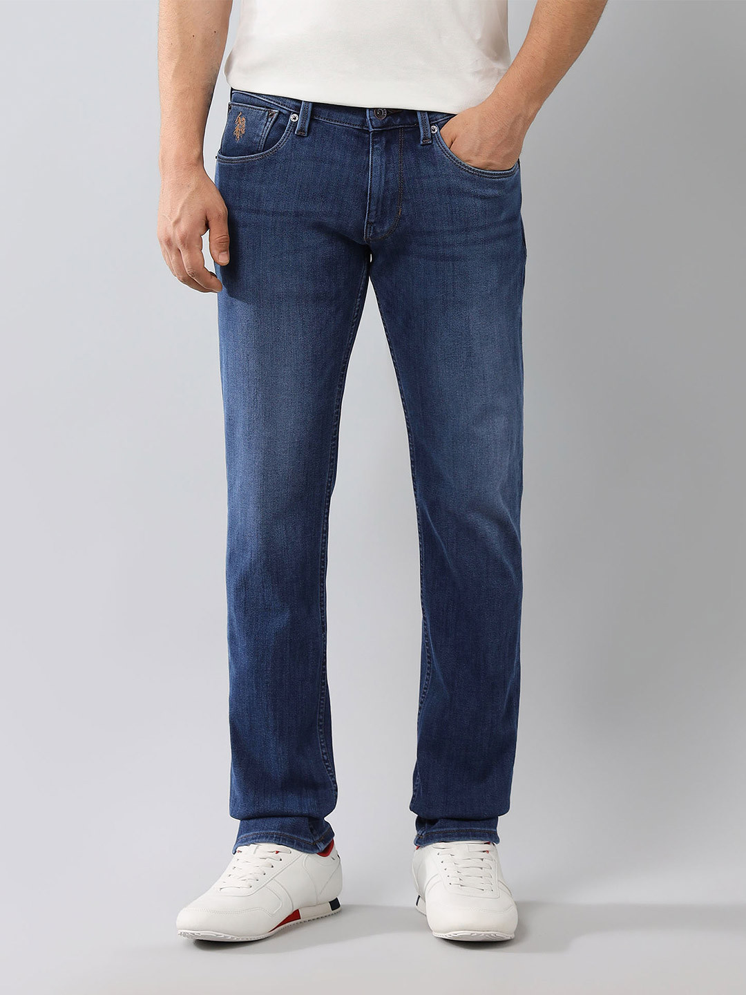 U.S. Polo Assn. Denim Co. Men Mid-Rise Light Fade Jeans