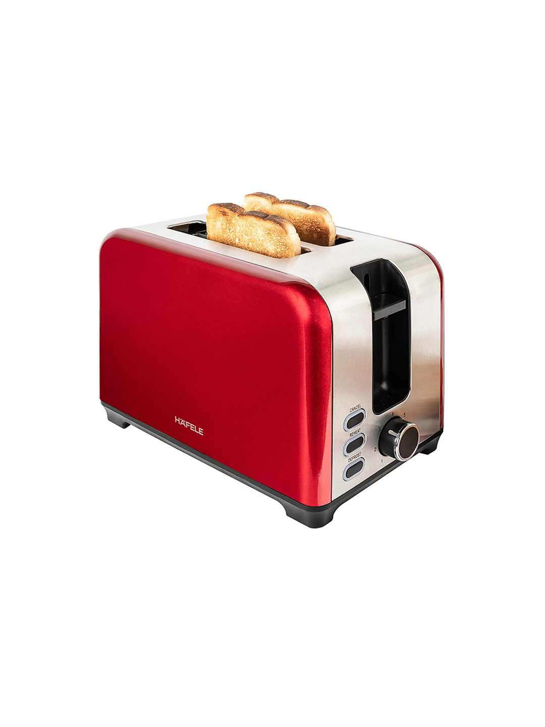 Hafele Red Amber 2 Slice Pop Up Electric Toaster 930 W