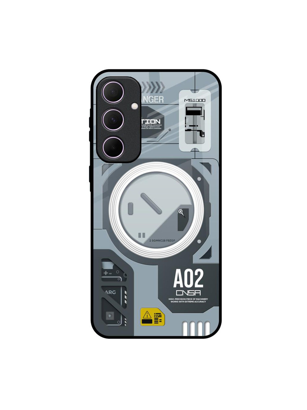 QRIOH Modern Technology Samsung Galaxy A35 5G Impact Resistant Back Case