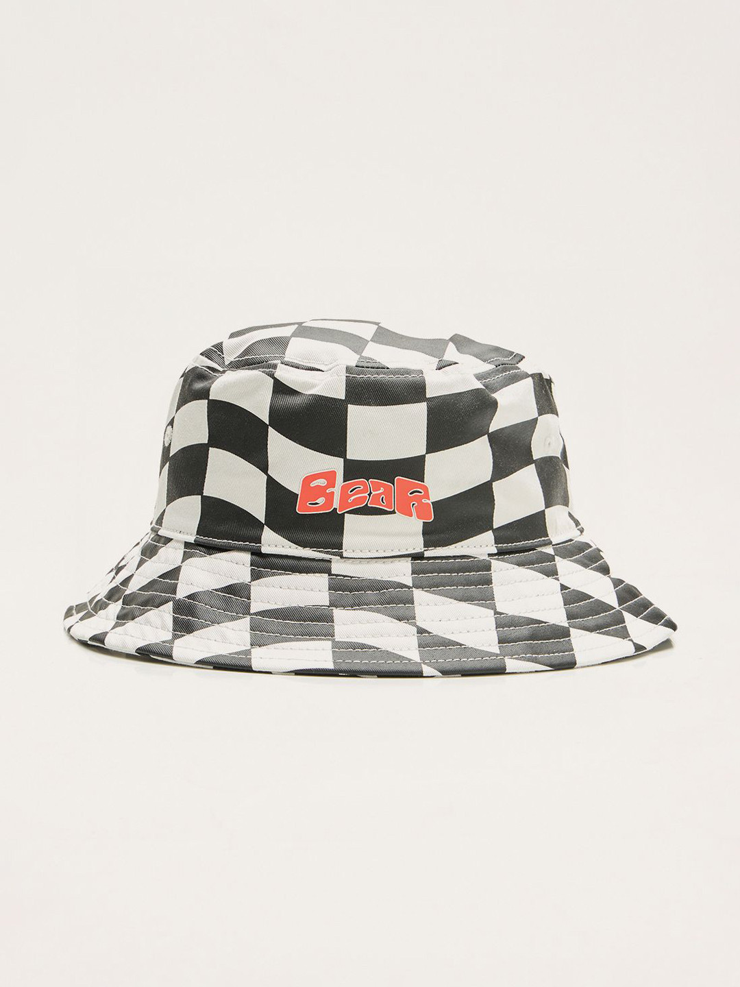 THE BEAR HOUSE Men Cotton Checked Bucket Hat