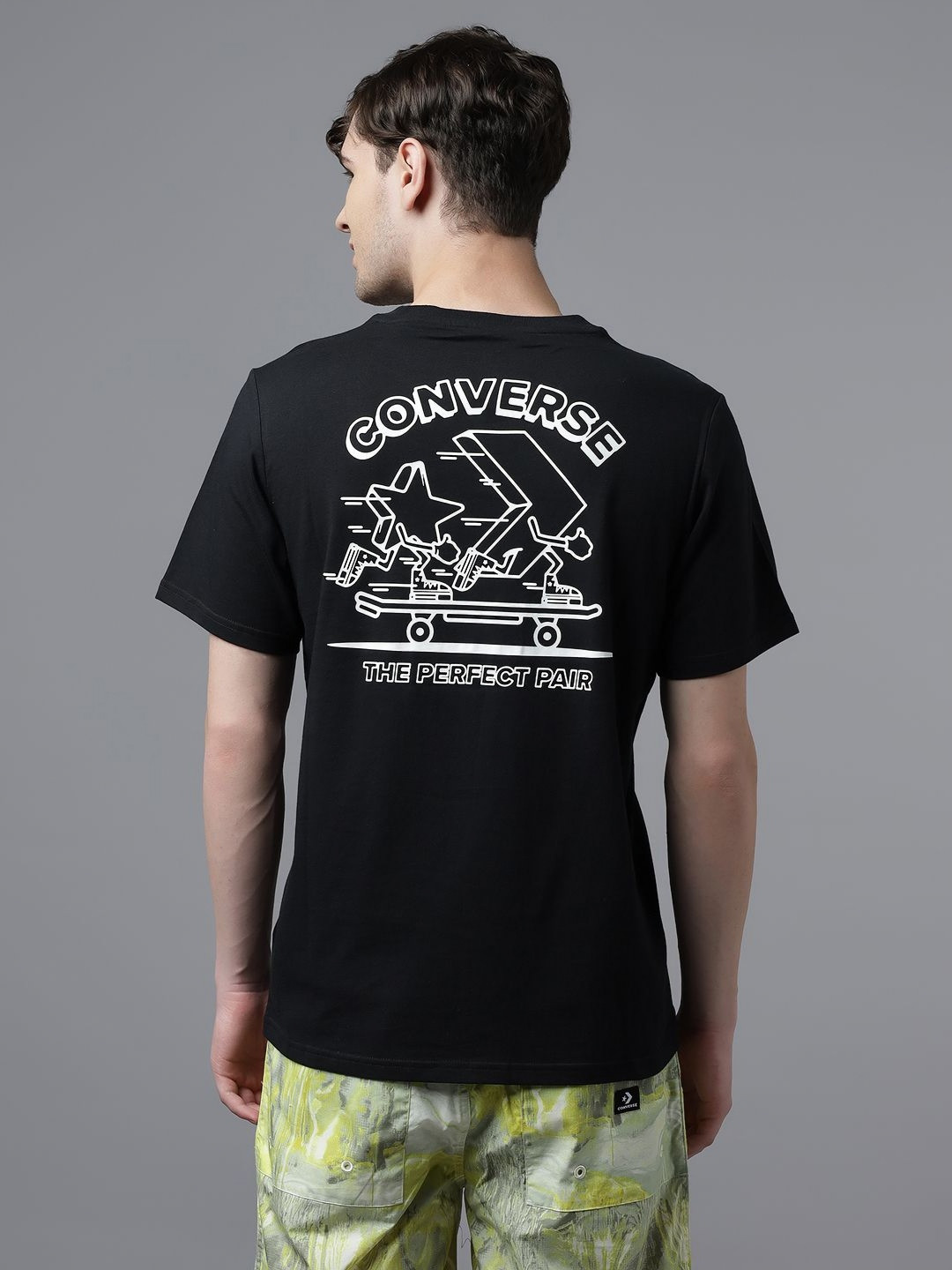 Converse Men Skateboarding Star Chevron Print T-Shirt