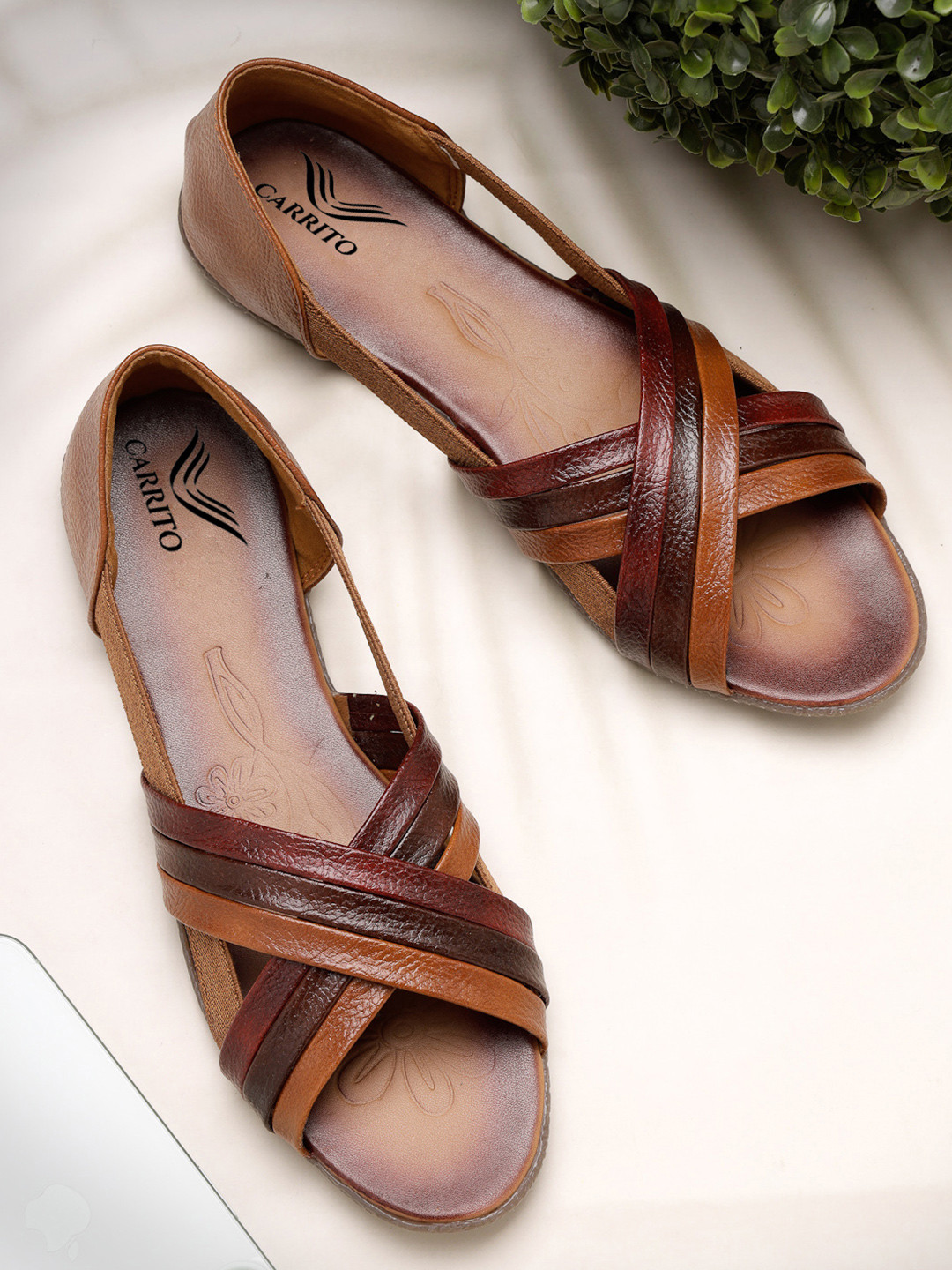 carrito Women Open Toe Flats