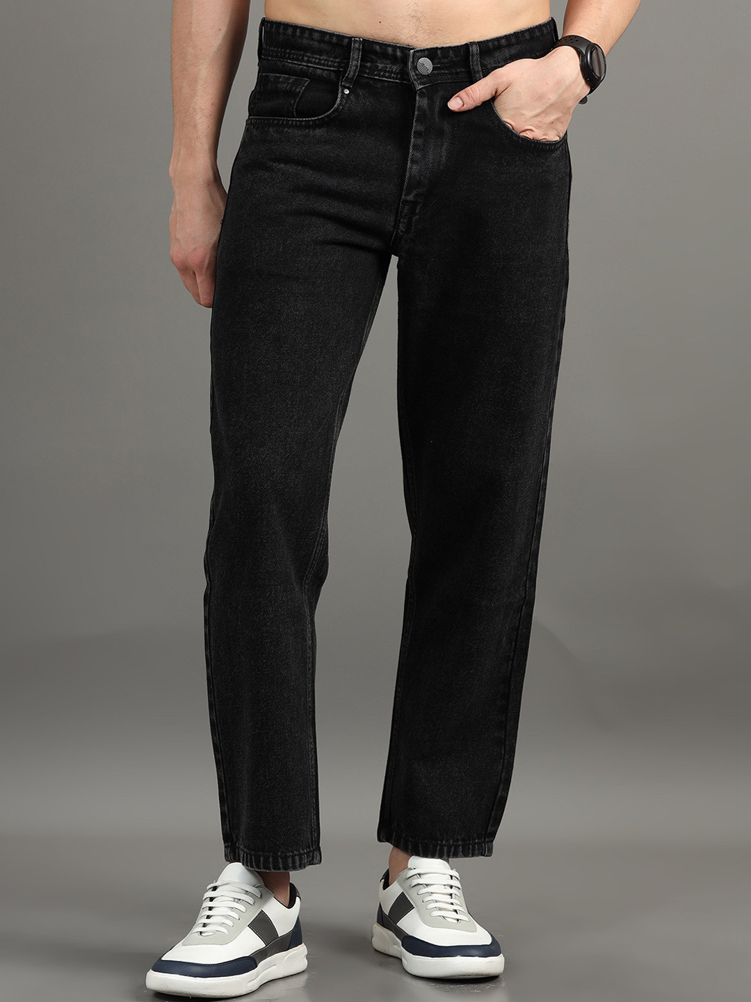 Kolor Fusion Men Mid-Rise Baggy Jeans