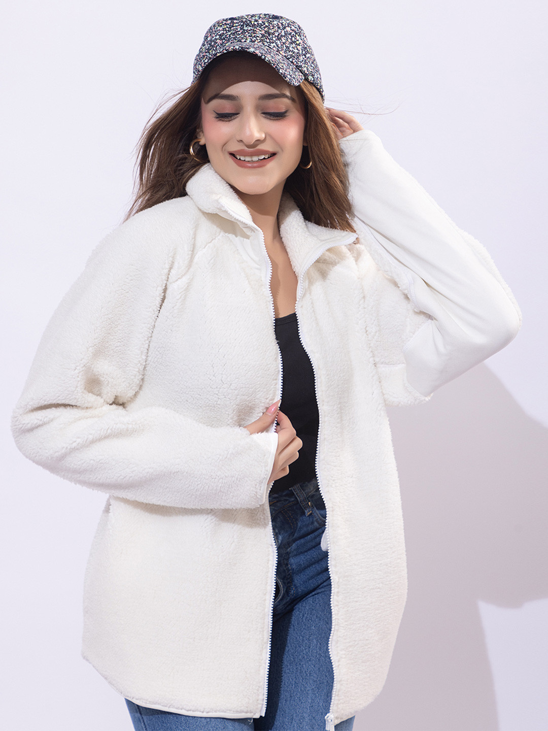 ARMISTO Women Sherpa Fuzzy Fleece Casual Parka Insulator Jacket