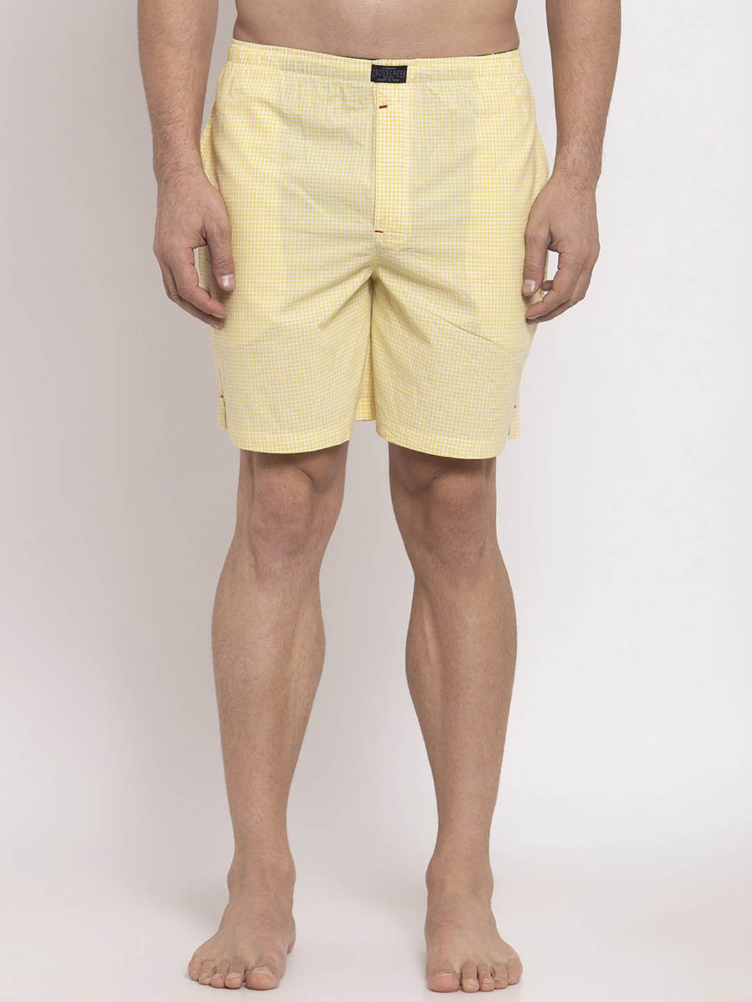 Crosscreek Men Checked Inner Elastic Boxer BXR3005U