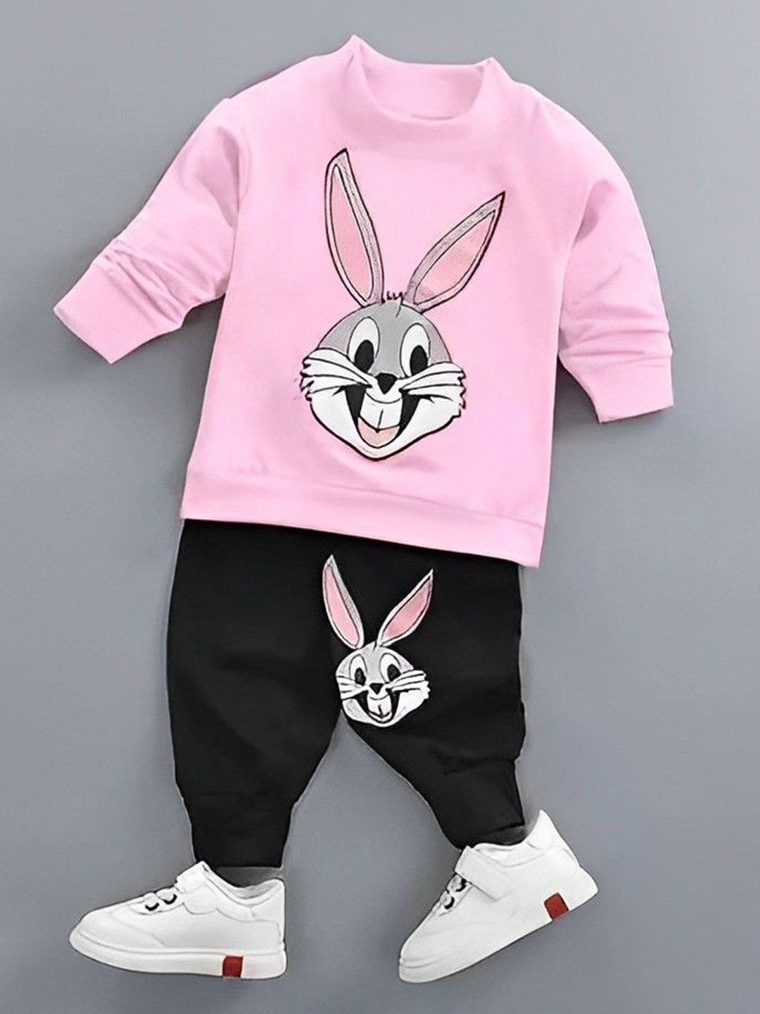 KGN GARMENTS Boys Printed Round Neck Sweatshirt With Joggers