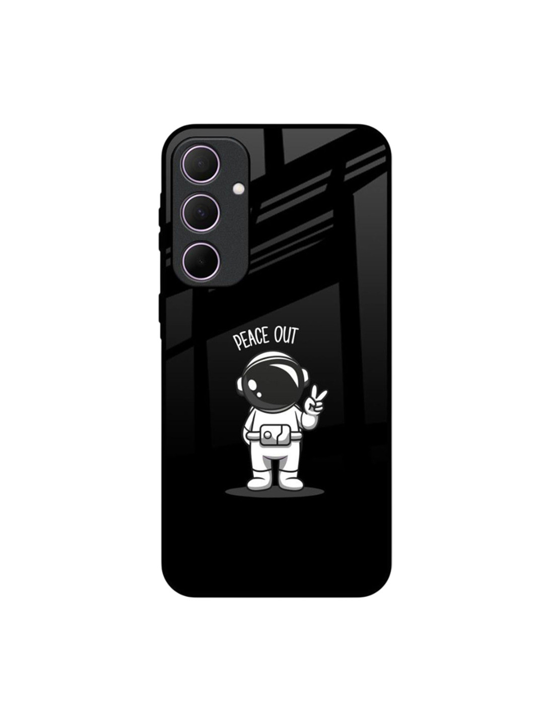 QRIOH Peace Out Astro Real Samsung Galaxy A35 5G Impact Resistant Back Case