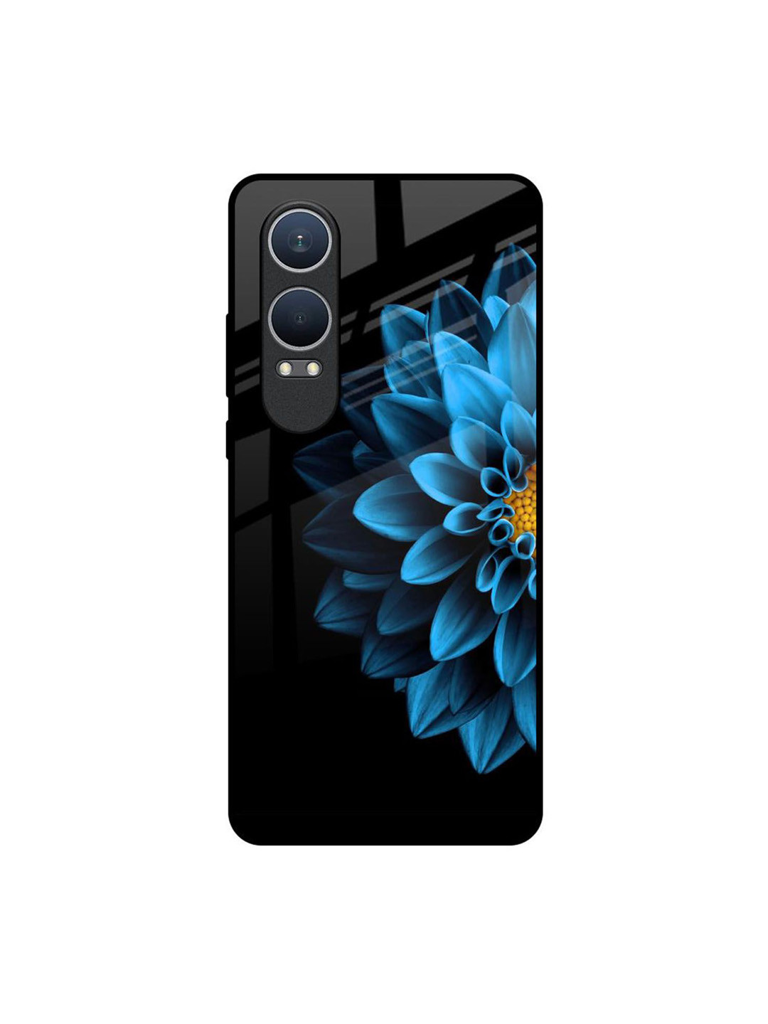 QRIOH Half Blue Flower Real OnePlus Nord CE4 Lite 5G Impact Resistant Back Case