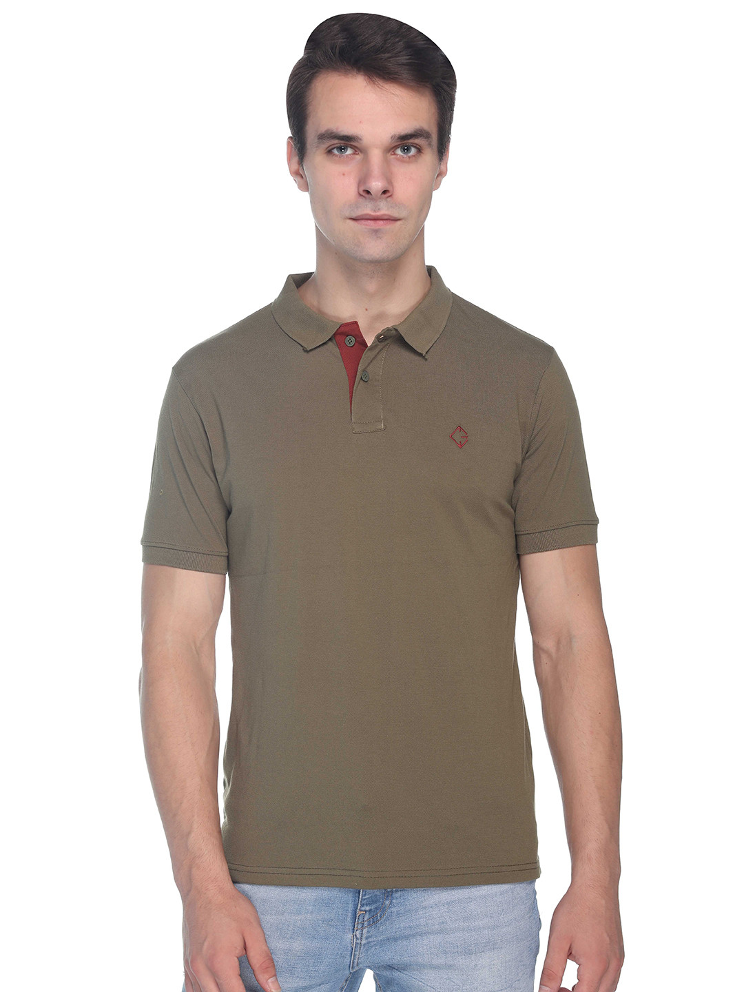 Colors and Blends Polo Collar Cotton T-shirt