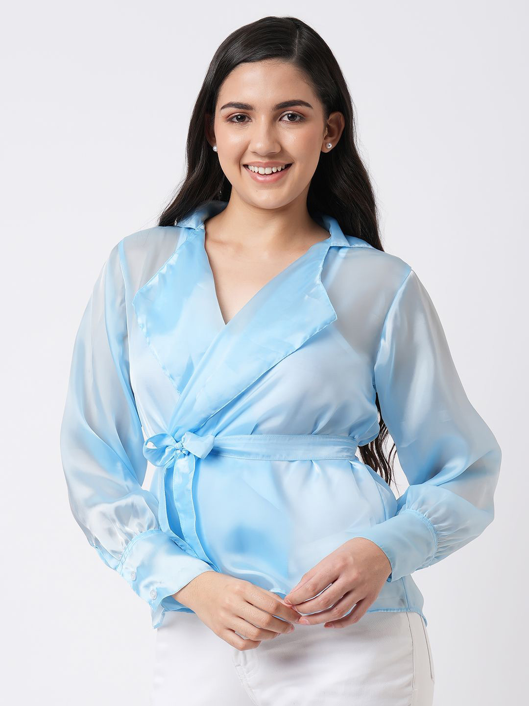 15 BUTTONS Women Wrap Top