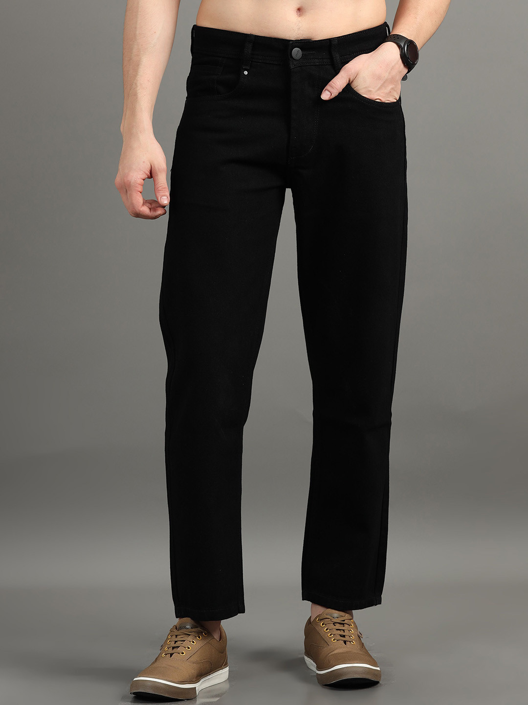 Kolor Fusion Men Mid-Rise Loose Jeans