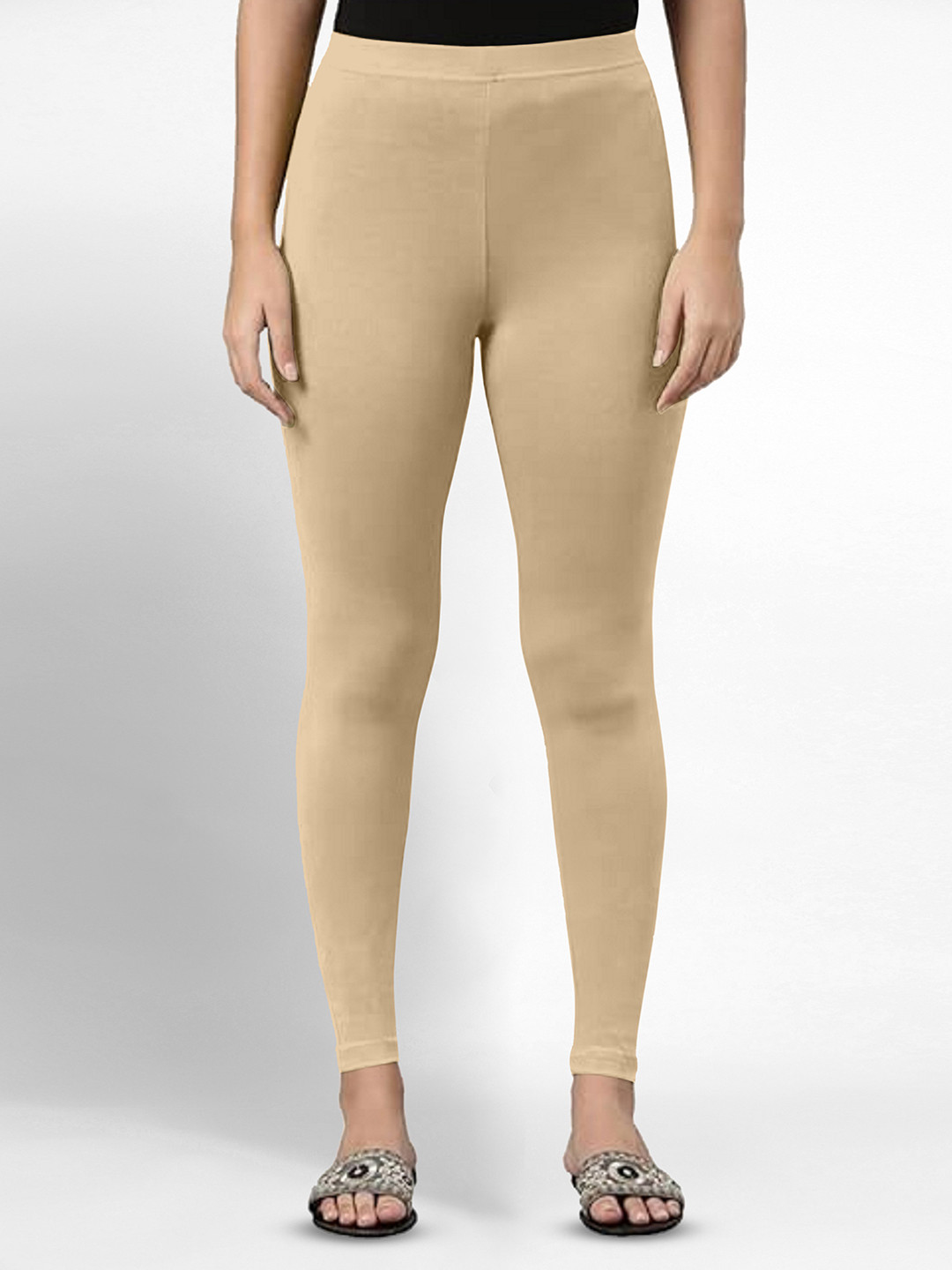 Trendmalls Women's Super Combed Cotton Elastane Stretch Leggings with Ultrasoft Waistband