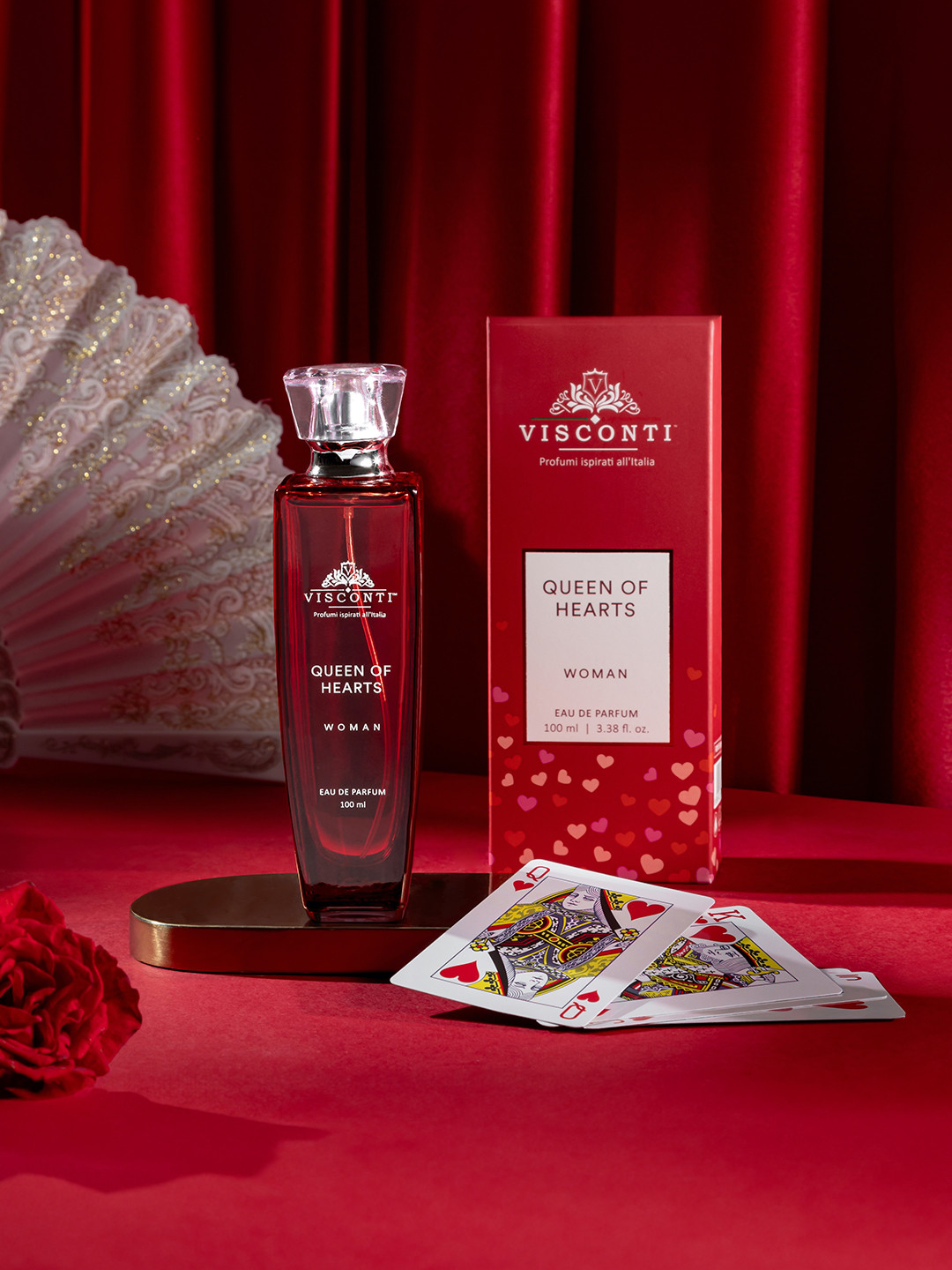 VISCONTI Queen Of Hearts Long Lasting Eau De Parfum- 100 ml