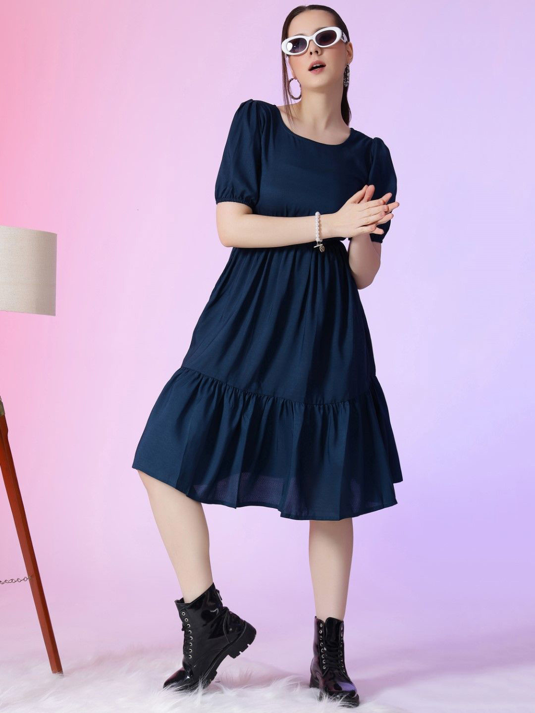 Raiyani Enterprise A-Line Knee-Length Dress