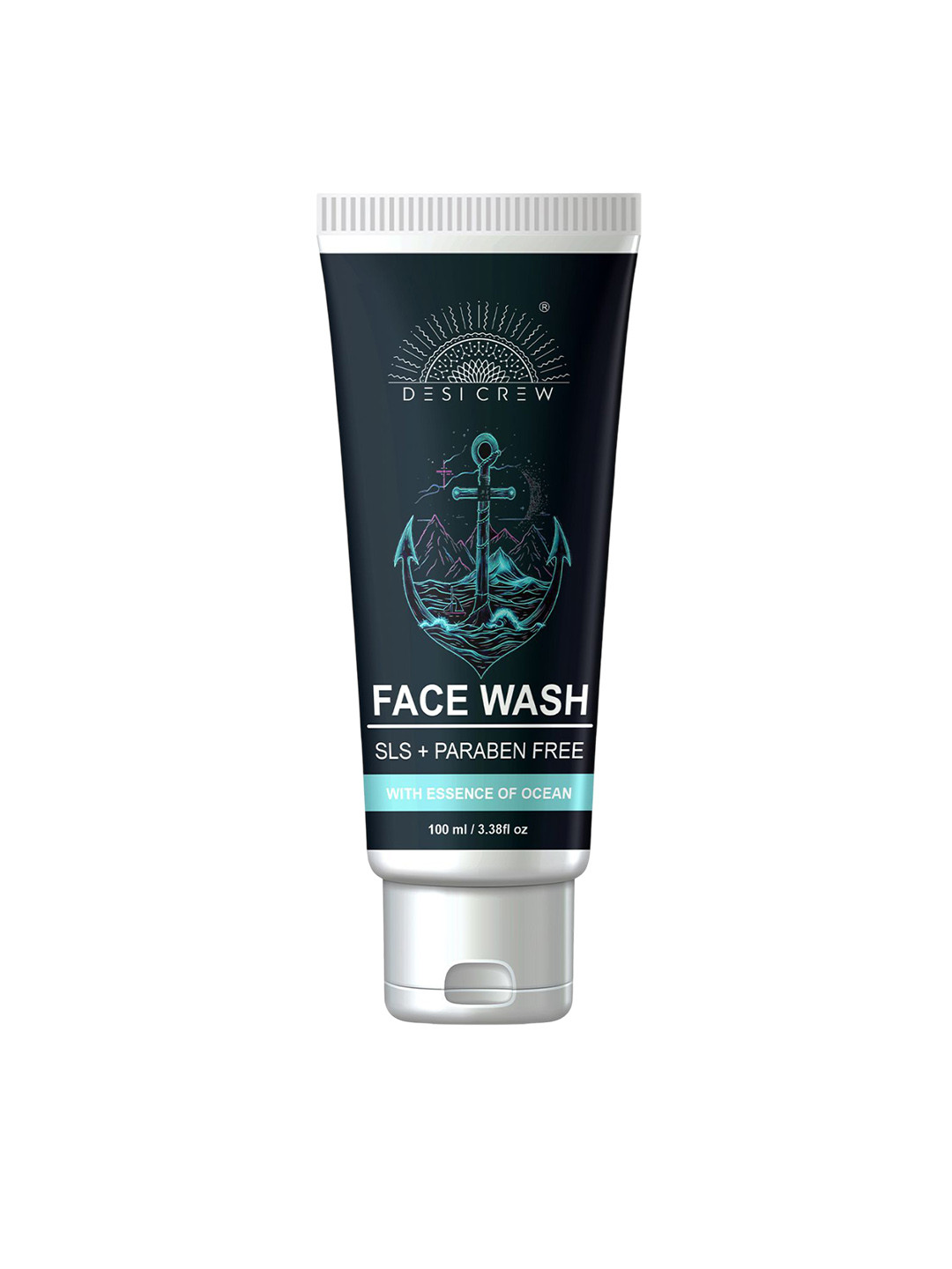 Desi Crew Unisex Ocean Face Wash With Salicylic Acid For Skin Brightening - 100 ml