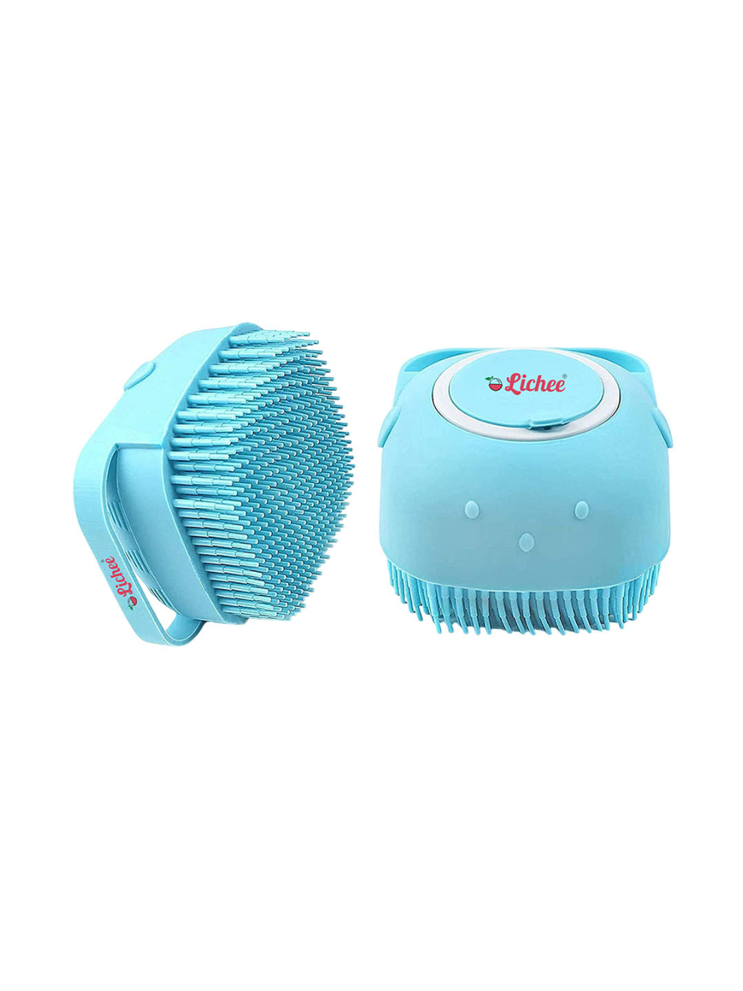 Lichee Body Exfoliating Bathing Massager Brush Scrubber with Soap Dispenser Brush