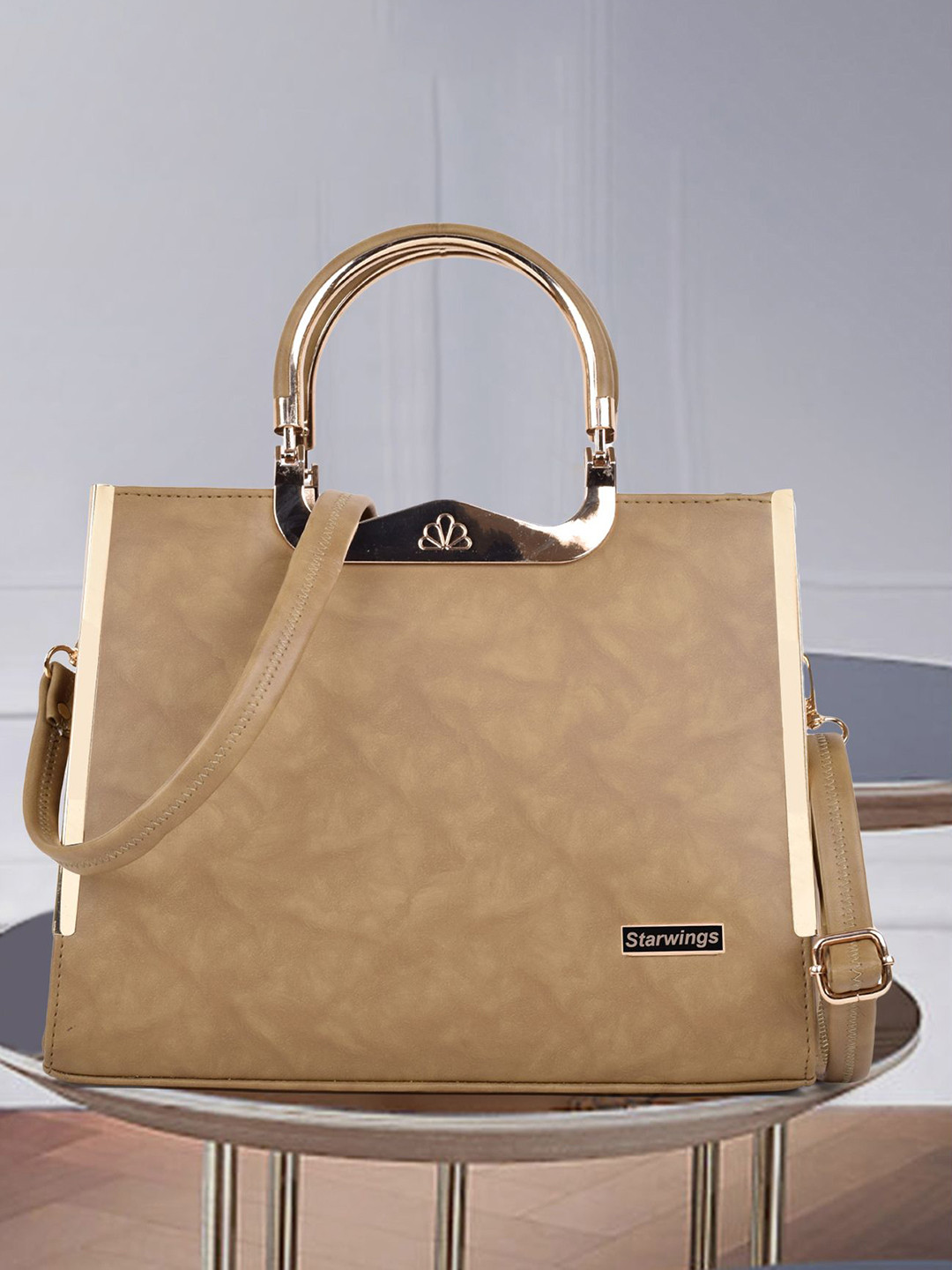 STARWINGS Solid Small Structured Satchel Bag