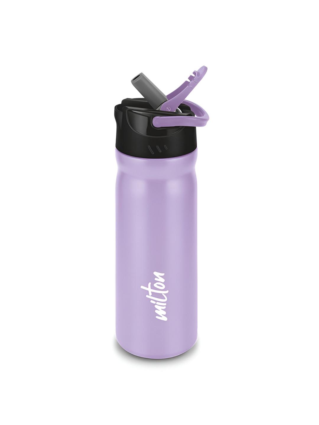 Milton Purple Leak Proof Max 600 Stainless Steel Water Bottle with Sipper Lid 500 ml