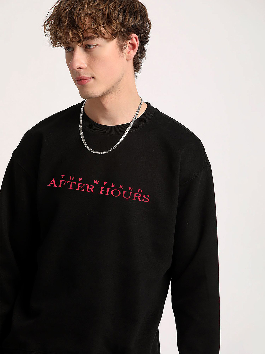 Tees Da Men Graphic Printed Cotton Sweatshirt