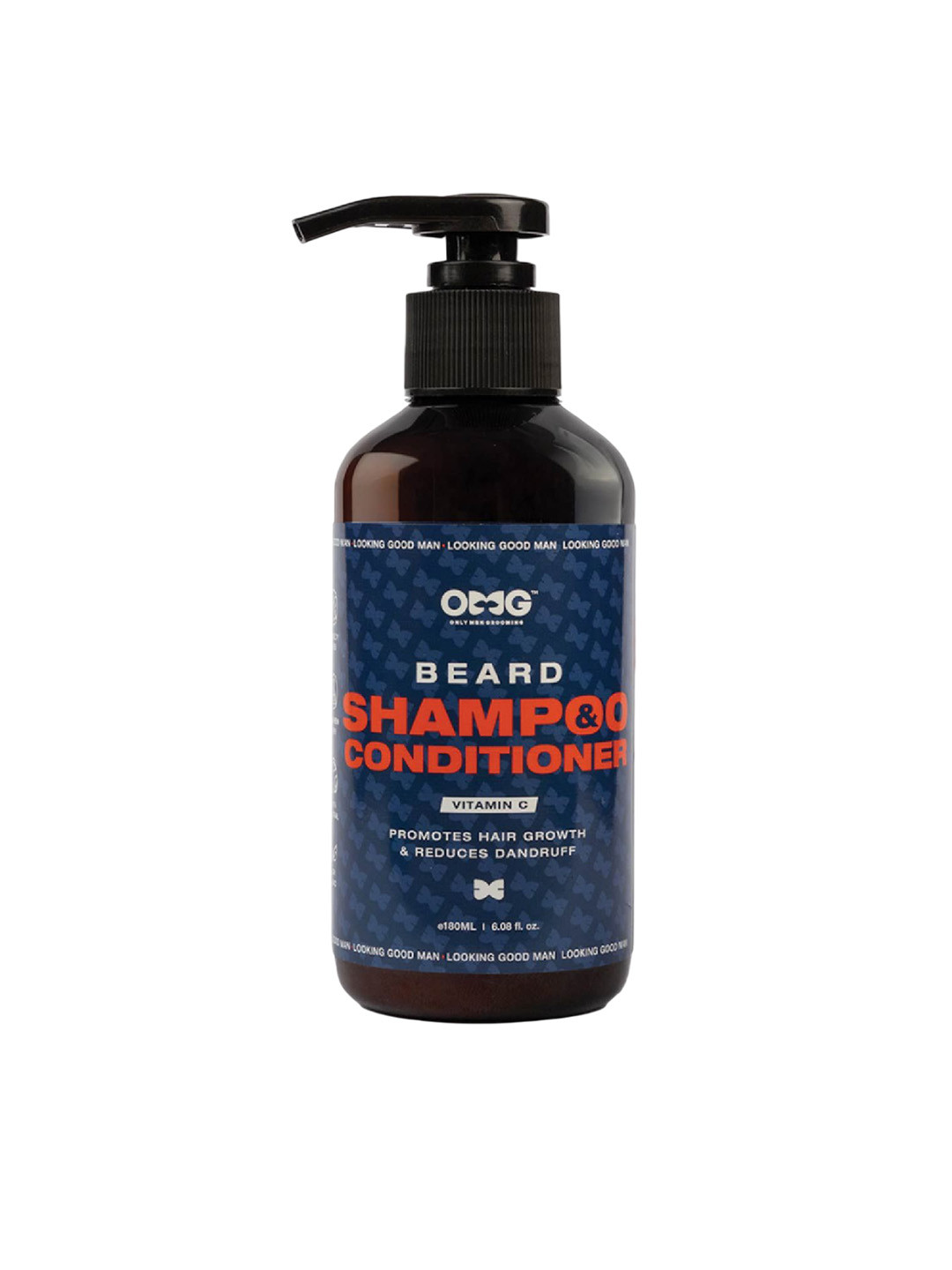 OMG OnlyMenGrooming Beard Shampoo & Conditioner With Vitamin E For Hair Growth - 180 ml