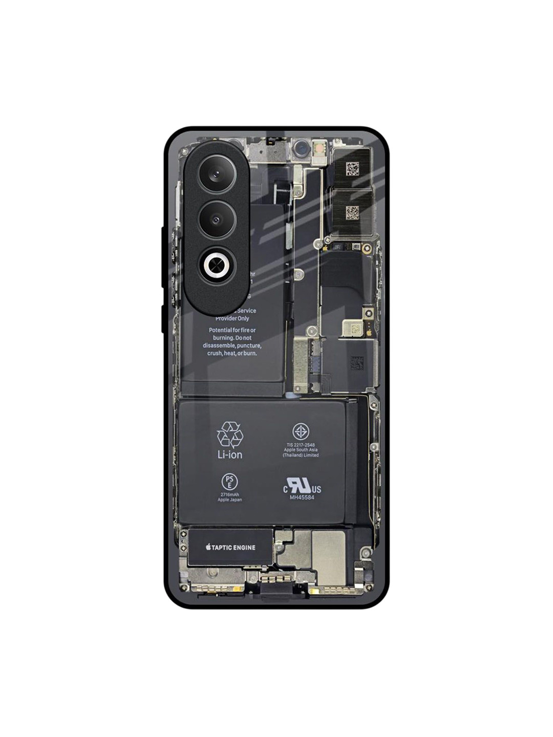 QRIOH Skeleton Inside OnePlus Nord CE4 5G Impact Resistant Back Case