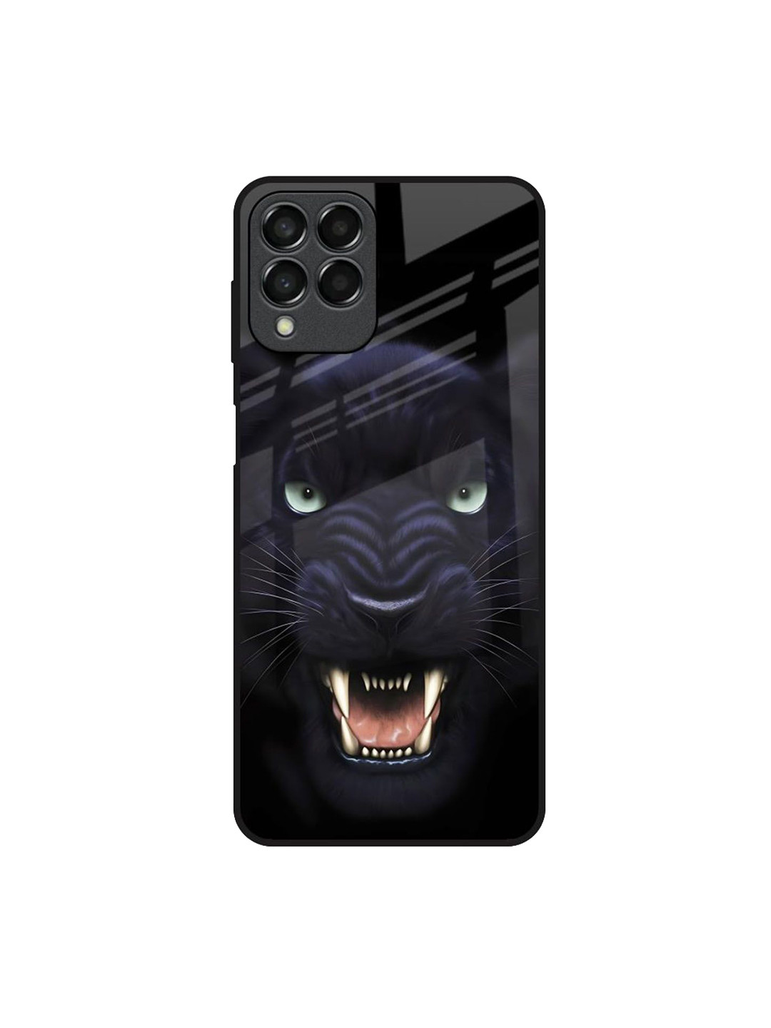 QRIOH Angry Black Leopard Samsung Galaxy M33 5G Impact Resistant Back Case