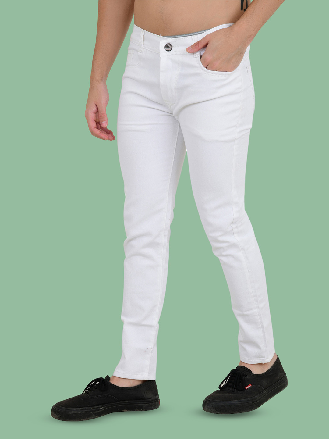 COMFITS Men Classic Mid-Rise Clean Look Stretchable Slim Fit  Jeans