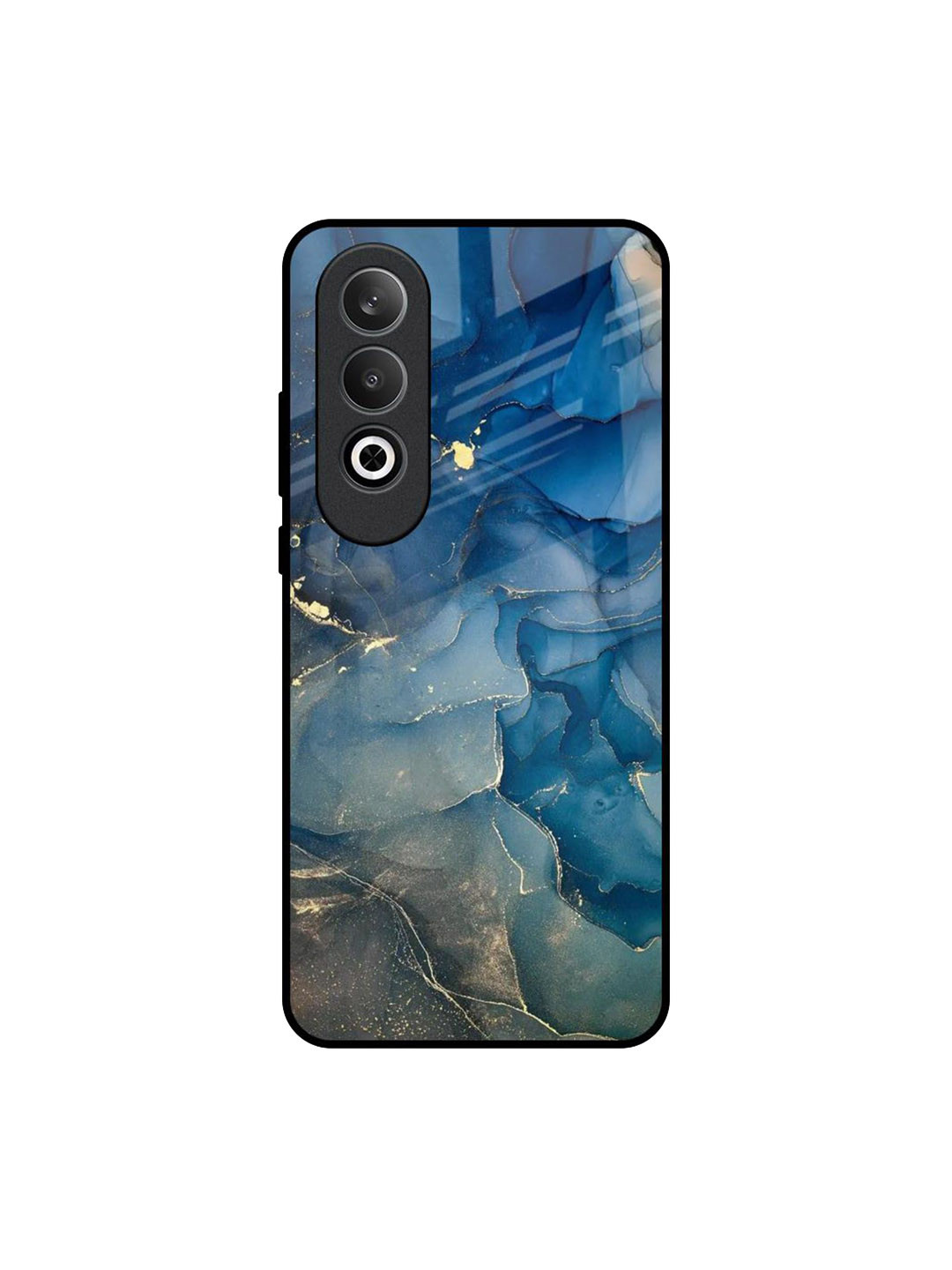 QRIOH Blue Cool Marble Real OnePlus Nord CE4 5G Impact Resistant Back Case