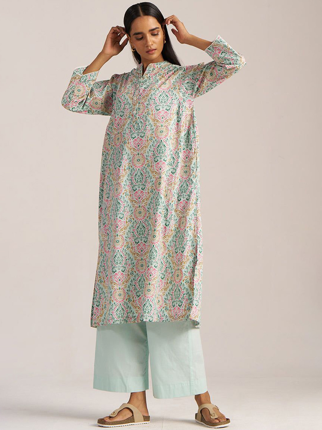 Ganga Aqua Foam Printed Pure Cotton Co-ord Set