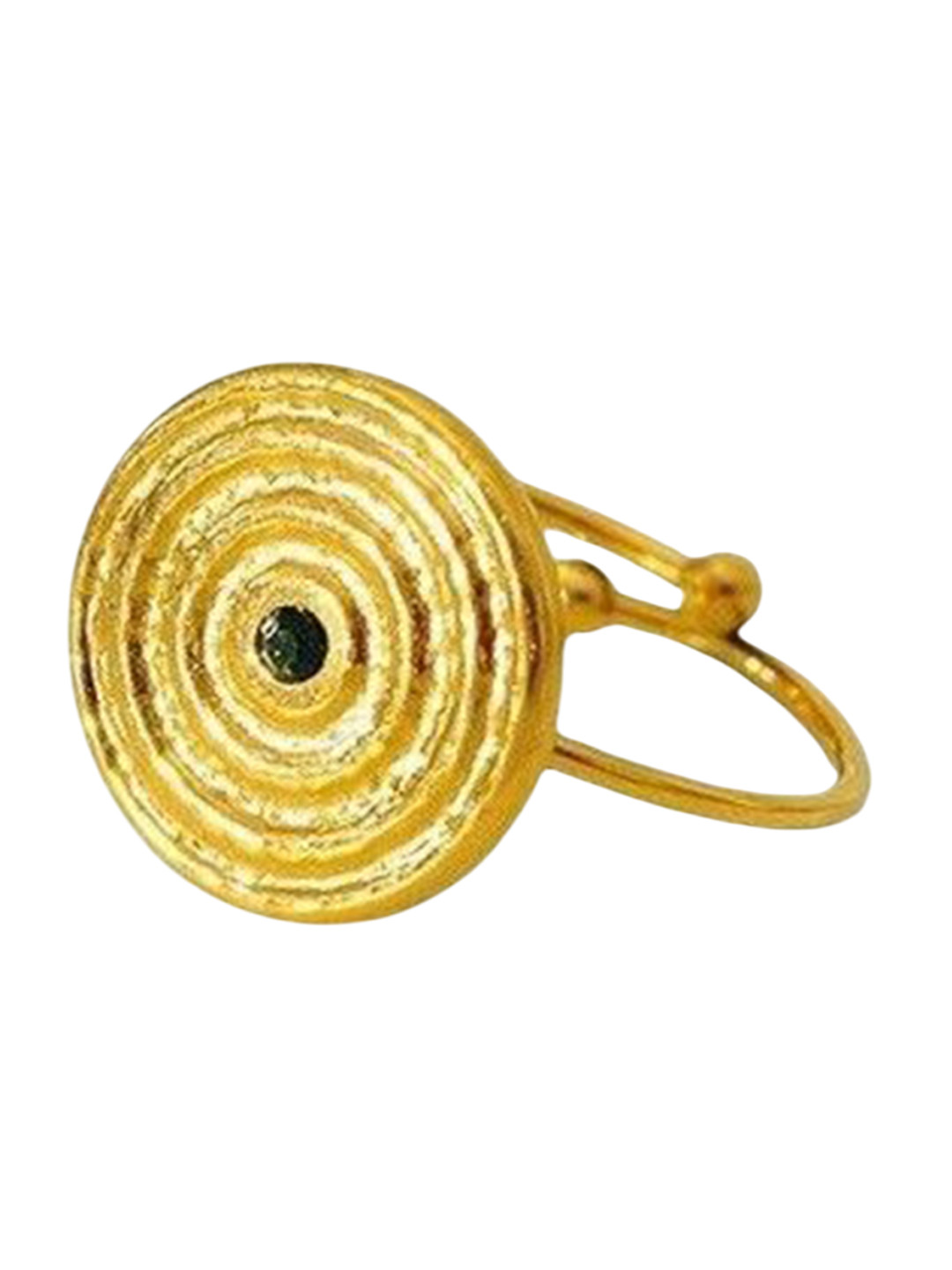 Just Lil Things Stainless Steel Stone Studded Spiral Finger Ring