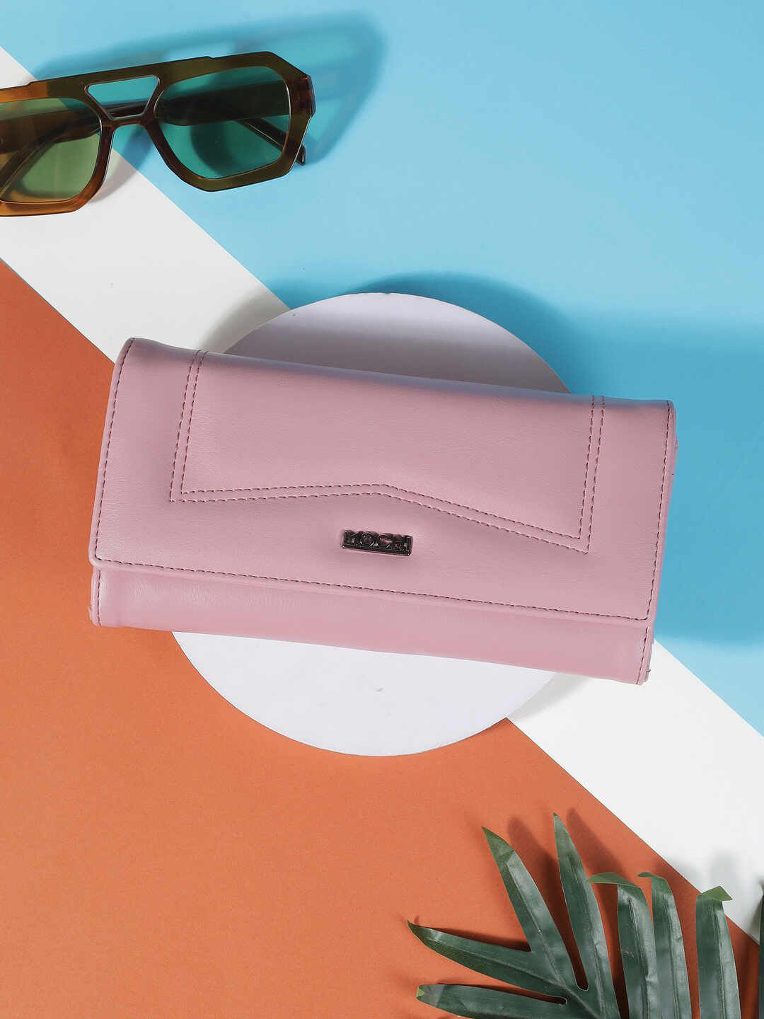 Mochi Women Zip Coin Pocket Three Fold Wallet