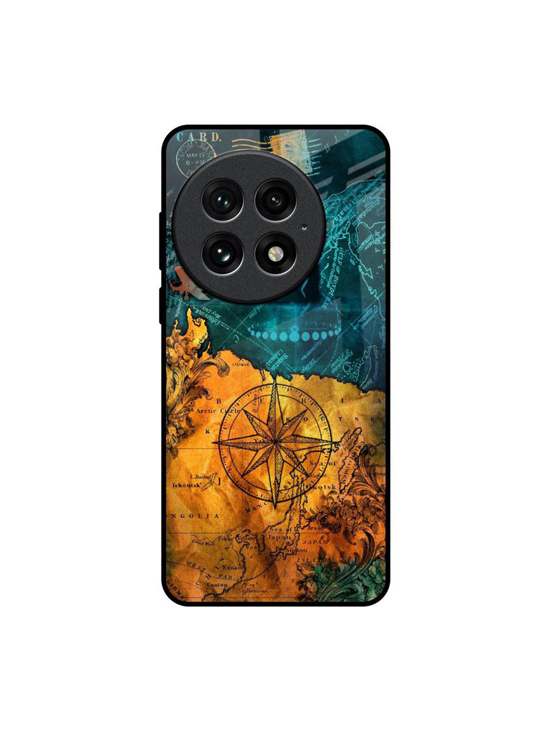 QRIOH Typography Architecture Map Real OnePlus 13 Back Case