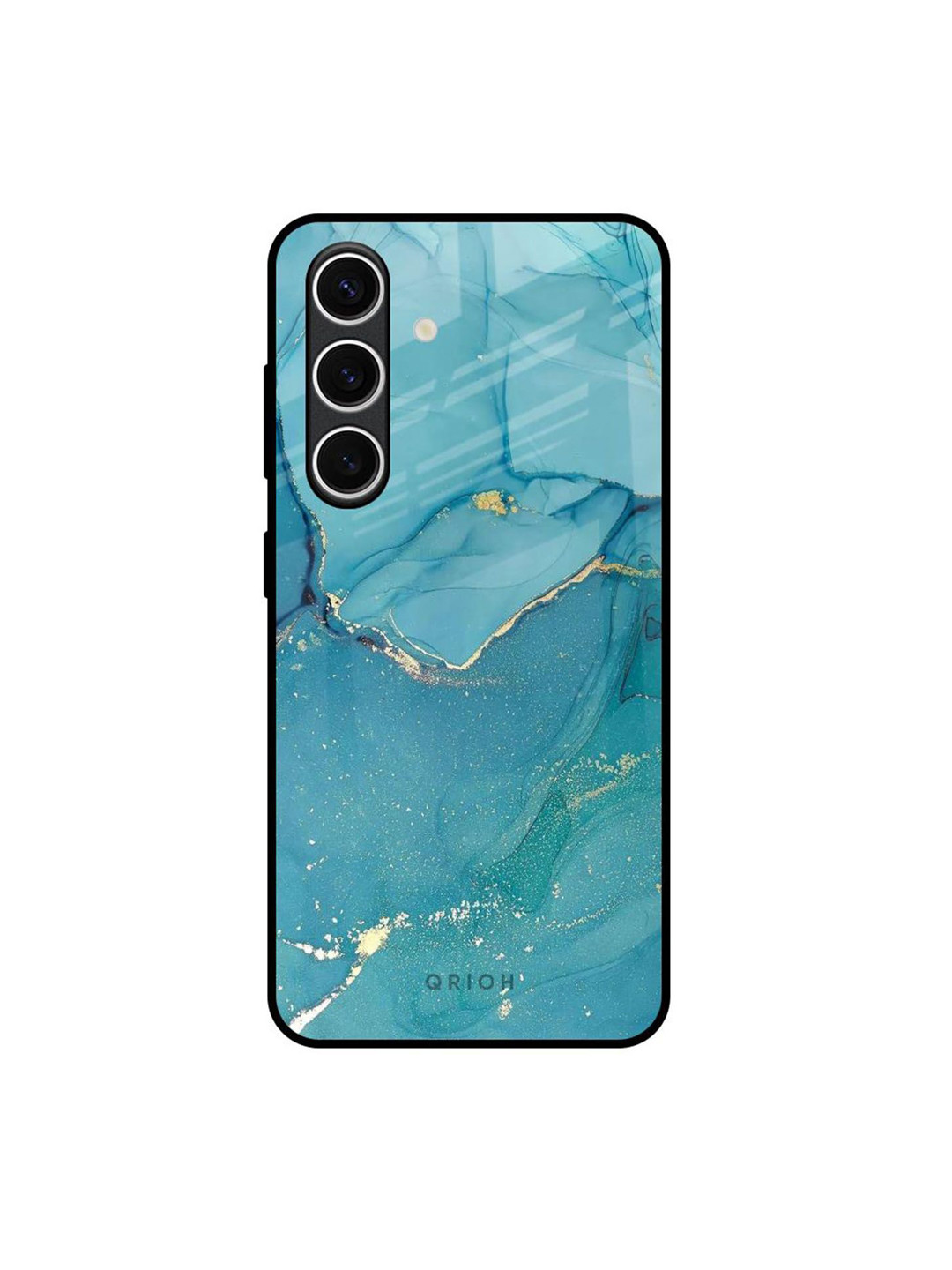 QRIOH Glitter Real Samsung Galaxy S24 FE 5G Impact Resistant Back Case