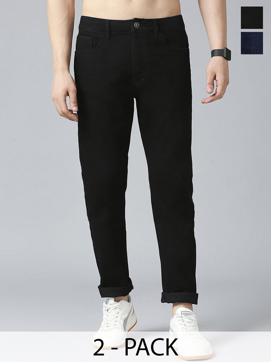 CLUBROCKS Men Slash Knee Stretchable Jeans