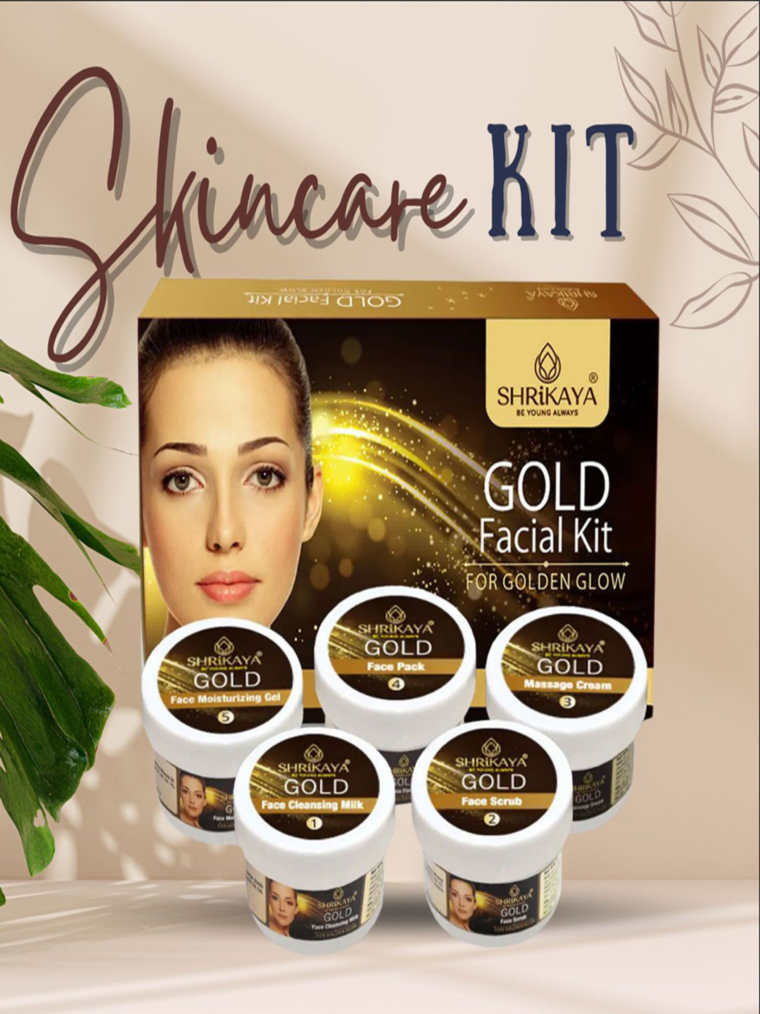 ShriKaya 5 Steps Gold Facial Kit - 70 g