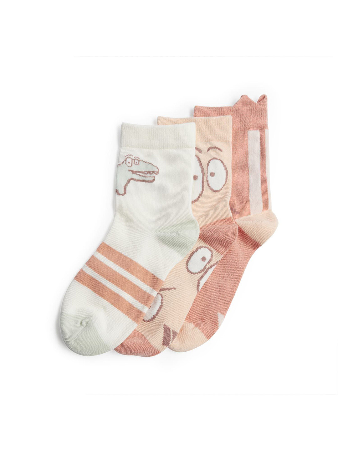 ADIDAS Unisex Pack Of 3 Patterned Cotton Ankle-length Socks